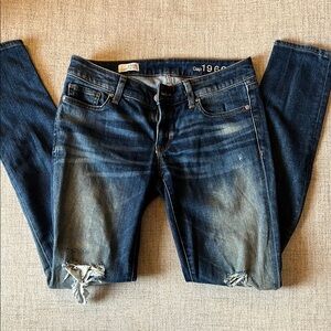 Gap 1969 Distressed Blue Jeans